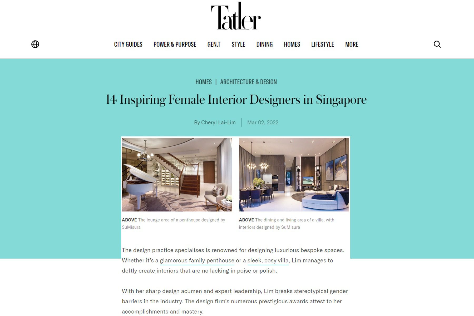 14 Inspiring Female Interior Designers in Singapore