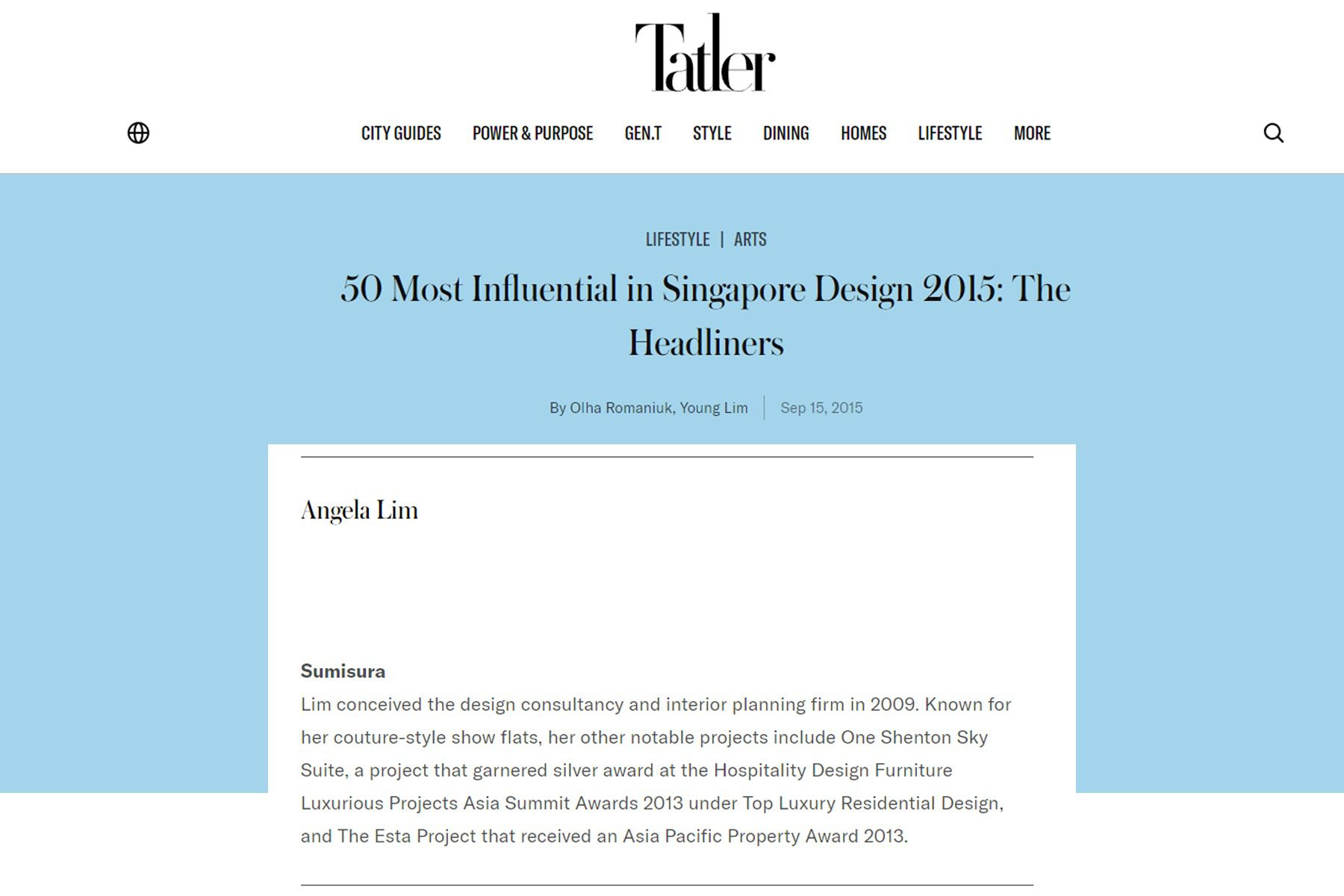 36 50 Most Influential in Singapore Design 2015 The Headliners