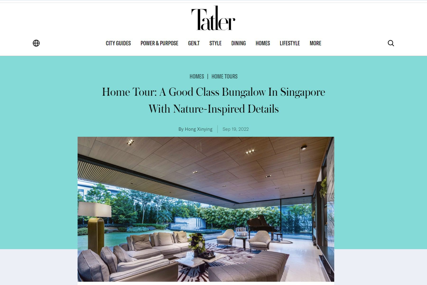 Home Tour A Good Class Bungalow In Singapore With Nature-Inspired Details