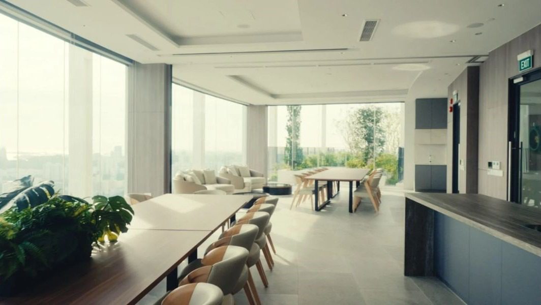 Photo 1 of 3 The common spaces in One Pearl Bank were designed for residents to gather, cook, and connect