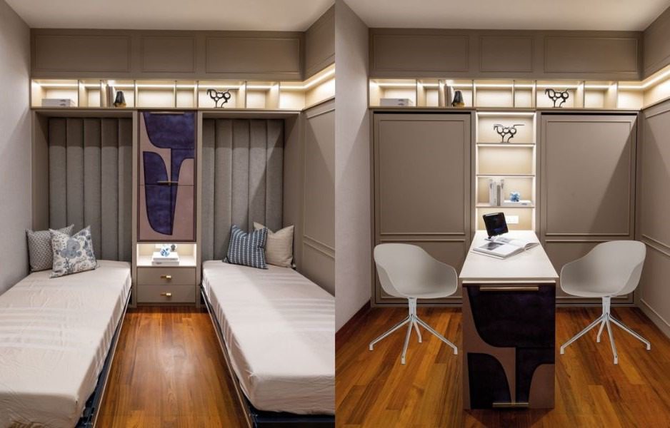 Photo 1 of 2 The wife’s study in the attic transforms into a guest room for her parents whenever they visit
