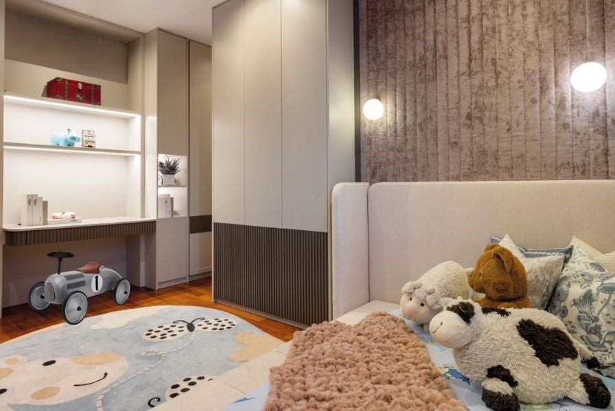Photo 2 of 2 The newborn’s room was designed to accommodate her growth and changing needs over the years