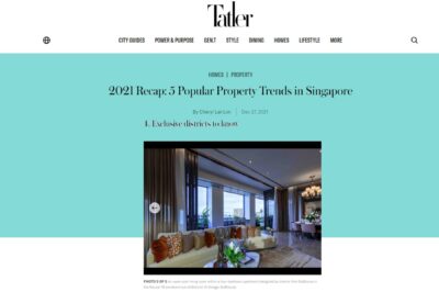 2021 Recap 5 Popular Property Trends in Singapore
