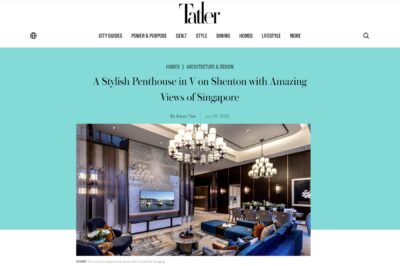 A Stylish Penthouse in V on Shenton with Amazing Views of Singapore