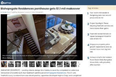 Bishopsgate Residences penthouse gets $1.1 mil makeover